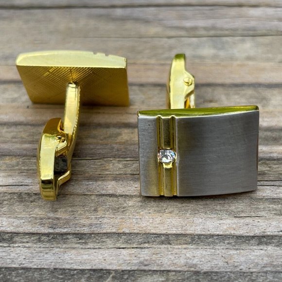 Men Jewelry Cuff Links Gold Tone Fashion Jewelry Dress Shirt Studd Cufflinks New - Picture 7 of 9